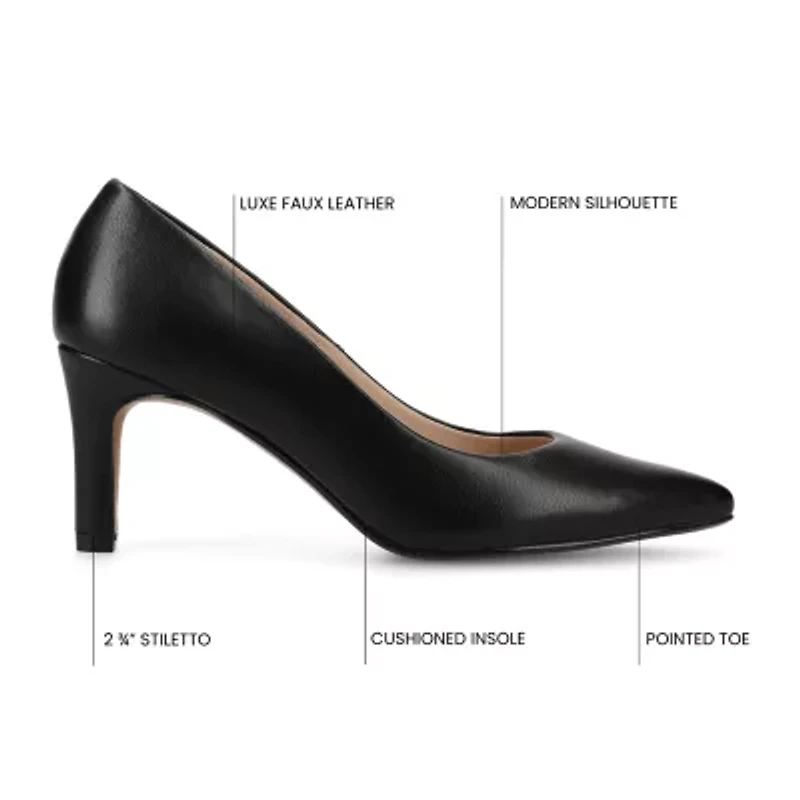 Journee Collection Scylee Womens Pointed Stiletto Heel Pumps
