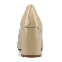 Journee Collection Seraphina Womens Round Block Heel Pumps