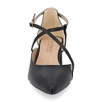 Journee Collection Galvinn Womens Pointed Flat Heel Pumps