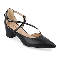 Journee Collection Galvinn Womens Pointed Flat Heel Pumps