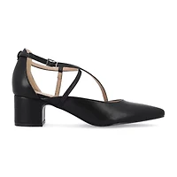 Journee Collection Galvinn Womens Pointed Flat Heel Pumps