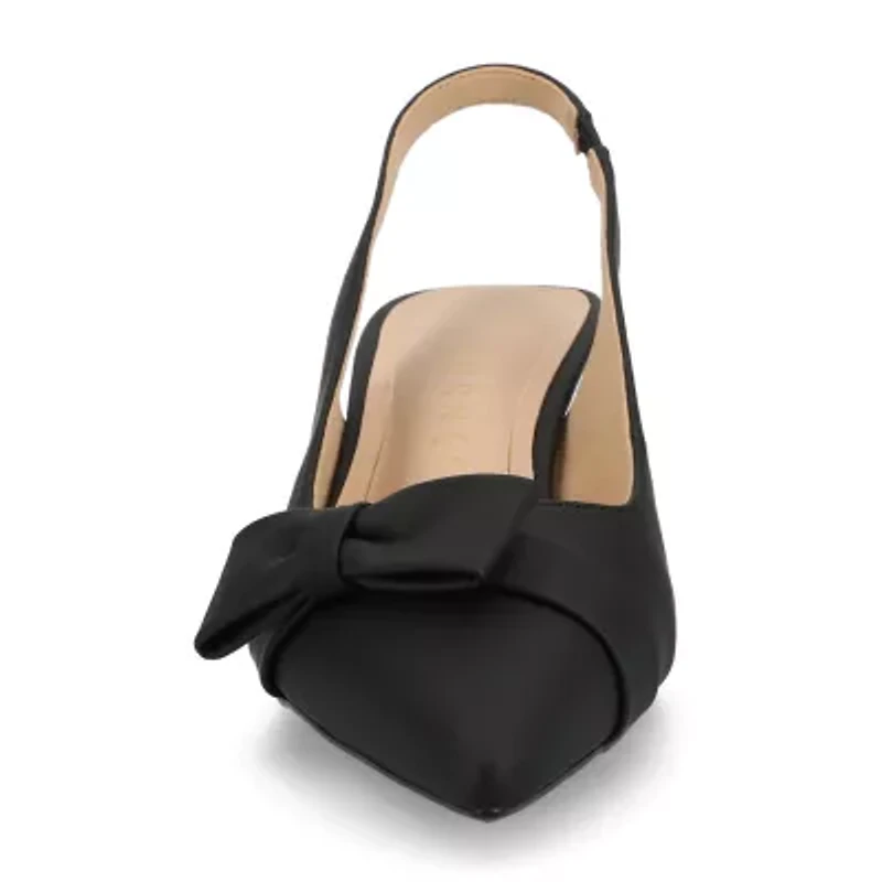Journee Collection Paloma Womens Pointed Kitten Heel Pumps