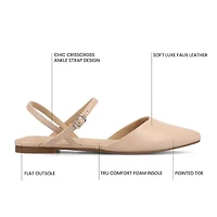 Journee Collection Martine Womens Pointed Closed Toe Ballet Flats