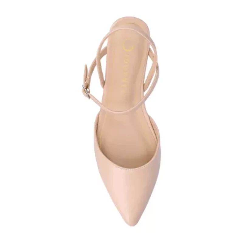 Journee Collection Martine Womens Pointed Closed Toe Ballet Flats