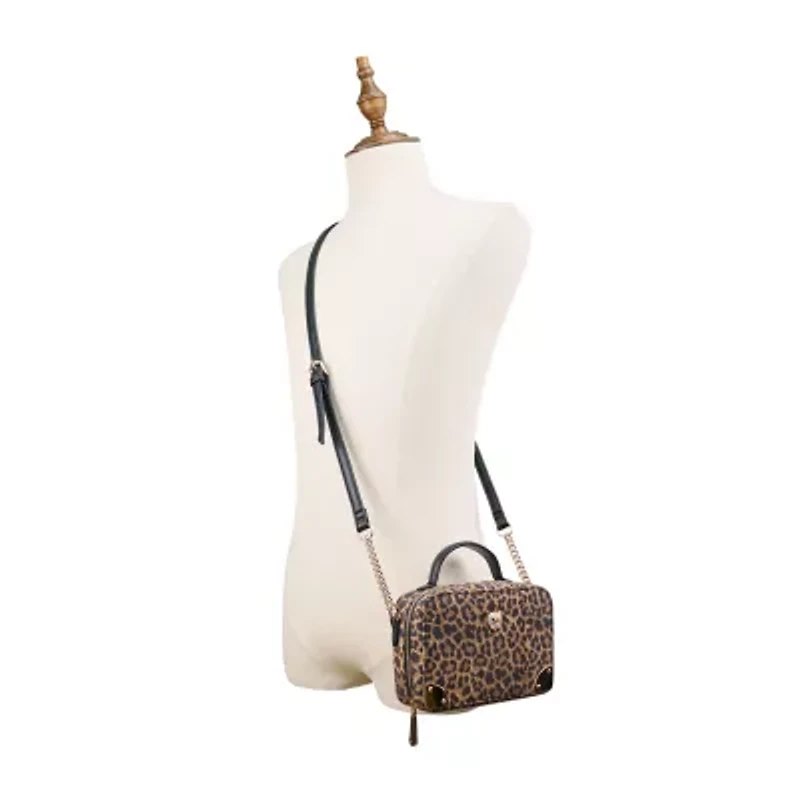 JS Jessica Simpson Roxette Train Case Crossbody Bag