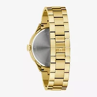 Bulova Mens Gold Tone Stainless Steel Bracelet Watch 97b227