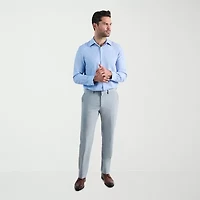 Haggar Smart Wash Mens Slim Fit Easy Care Long Sleeve Dress Shirt