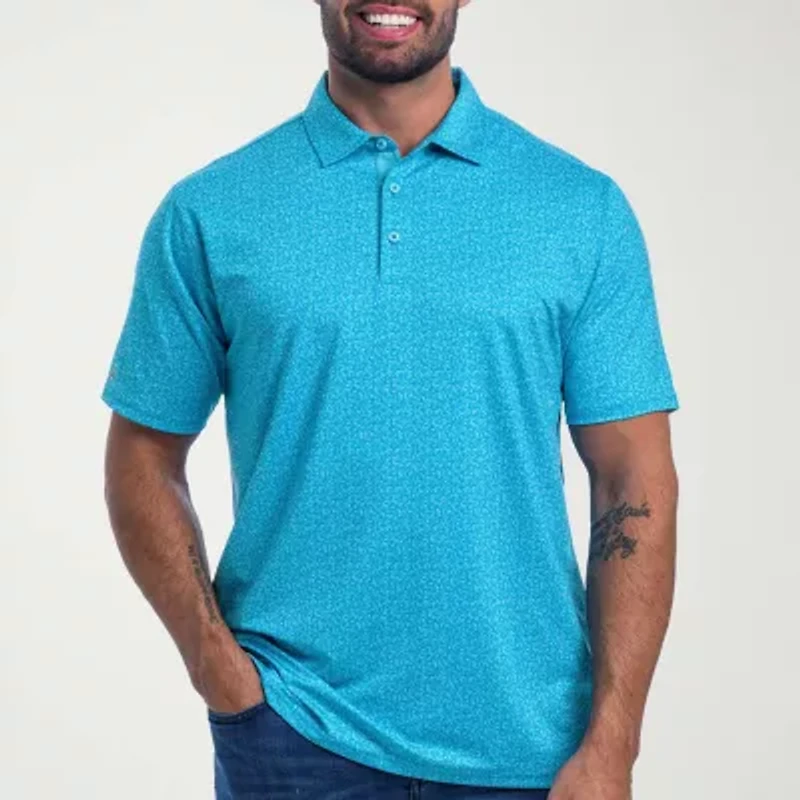 Antigua Mens Regular Fit Short Sleeve Polo Shirt