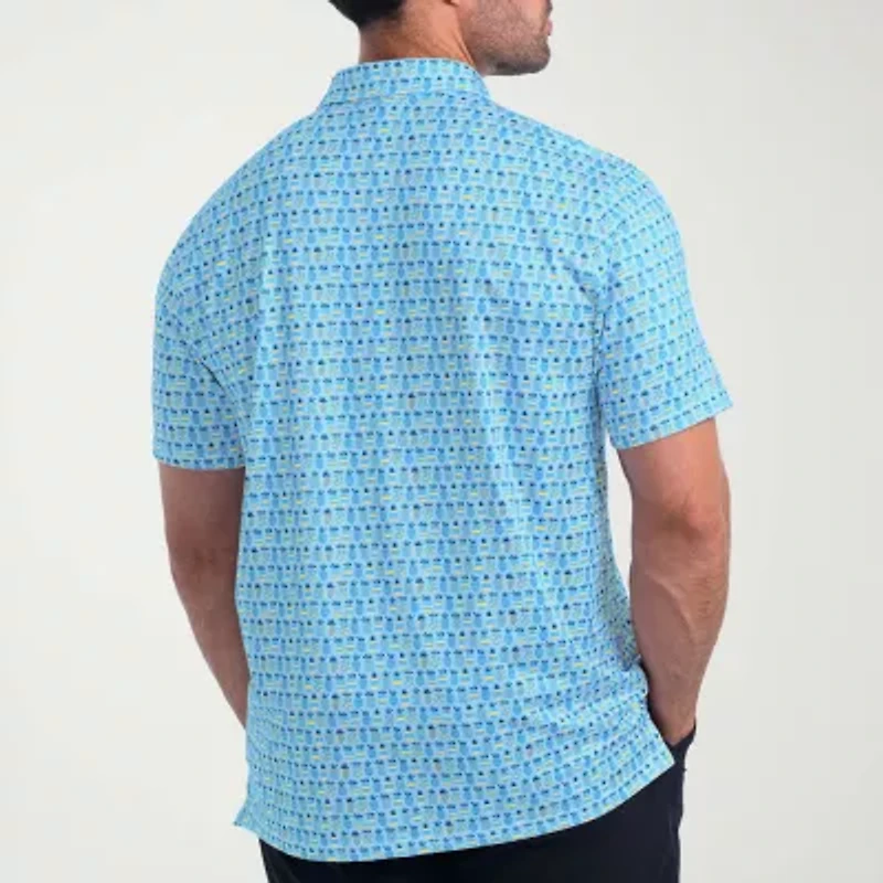 Antigua Mens Regular Fit Short Sleeve Polo Shirt