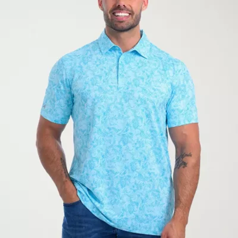 Antigua Mens Regular Fit Short Sleeve Polo Shirt