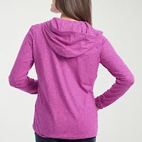 Antigua Spring 2025 Womens Hooded Long Sleeve Active Quarter-Zip Pullover Sweater