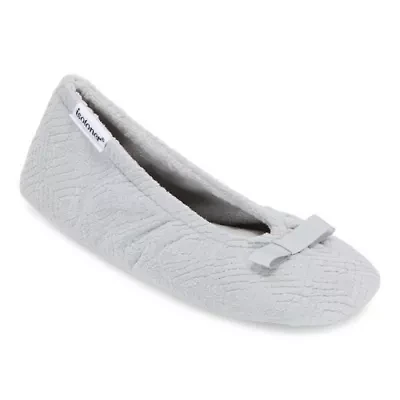 Isotoner Microterry Womens Ballerina Slippers