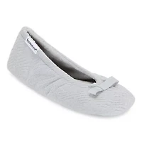 Isotoner Microterry Womens Ballerina Slippers