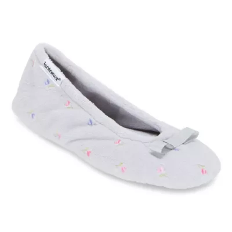 Isotoner Microterry Womens Ballerina Slippers