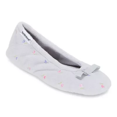 Isotoner Microterry Womens Ballerina Slippers