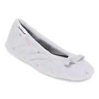 Isotoner Microterry Womens Ballerina Slippers