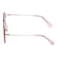 BCBGeneration Silver Beveled Square Womens Uv Protection Square Sunglasses