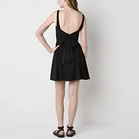 Emerald Sundae Drop Waist Womens Juniors Sleeveless Fit + Flare Dress