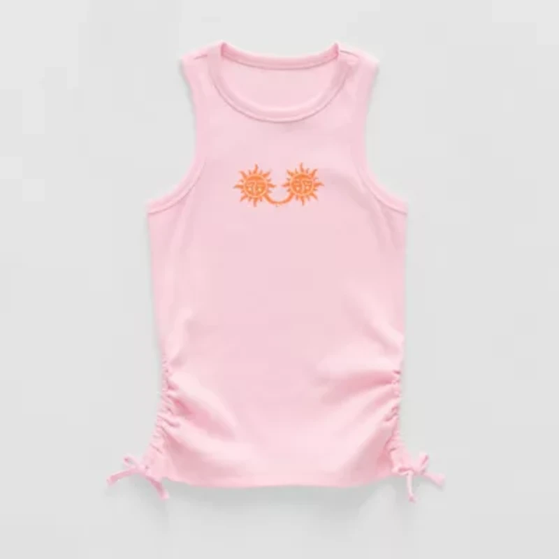 Thereabouts Little & Big Kid Girls Round Neck Sleeveless Tank Top
