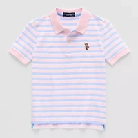 U.S. Polo Assn. Little & Big Kid Boys Short Sleeve Classic Fit Embroidered Shirt