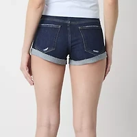 Arizona Womens Low Rise Juniors Denim Short