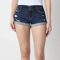 Arizona Womens Low Rise Juniors Denim Short
