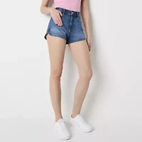 Arizona Womens Highest Rise Juniors Denim Short