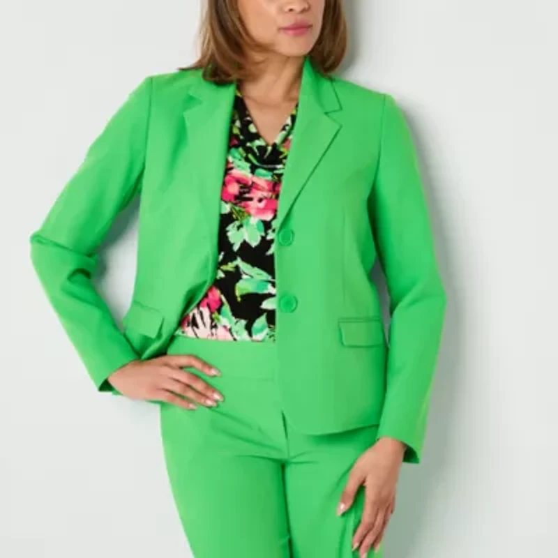 Black Label by Evan-Picone Womens Classic Fit Suit Jacket
