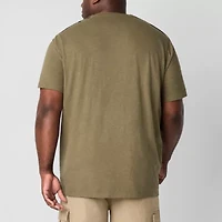 mutual weave Mens Easy-on + Easy-off Crew Neck Short Sleeve Big and Tall T-Shirt