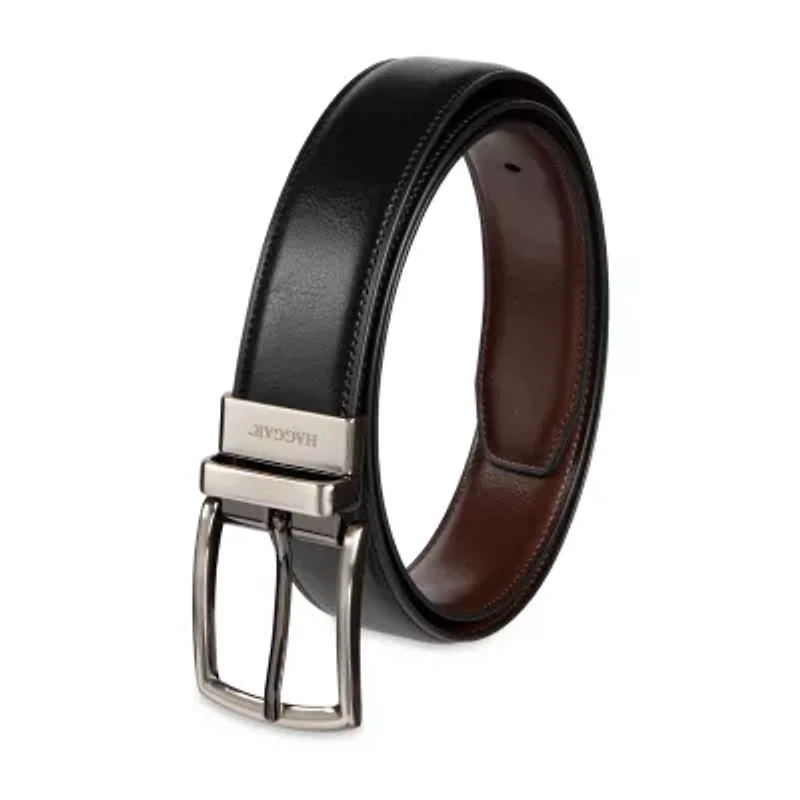 Haggar Leather 32mm Dress Mens Belt