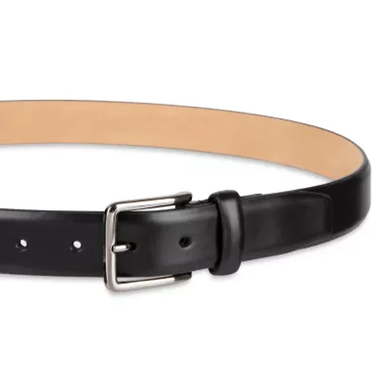 Haggar Leather 32mm Dress Belt Mens