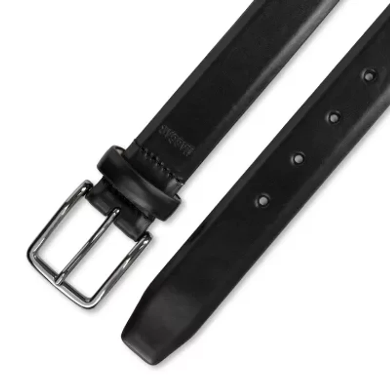 Haggar Leather 32mm Dress Belt Mens
