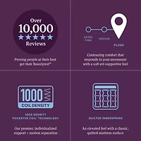 Beautyrest World Class Level Four 15.25" Plush Tight top - Mattress Only