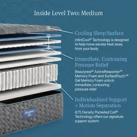 Beautyrest Level Two 14" Medium Tight top - Mattress Only