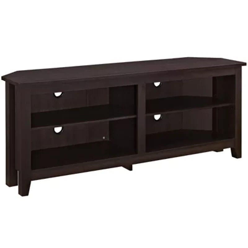Clouseau 58" Wood Corner Entertainment Center