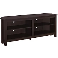 Clouseau 58" Wood Corner Entertainment Center