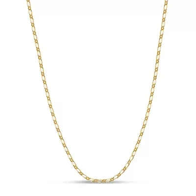 Made in Italy Womens 18K Gold Over Silver 16 Inch Mariner Chain Necklace