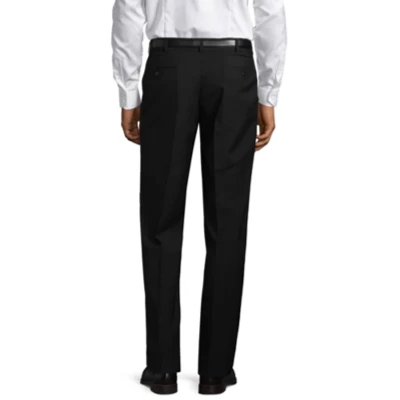 Stafford Mens Sharkskin Classic Fit Flat Front Pant