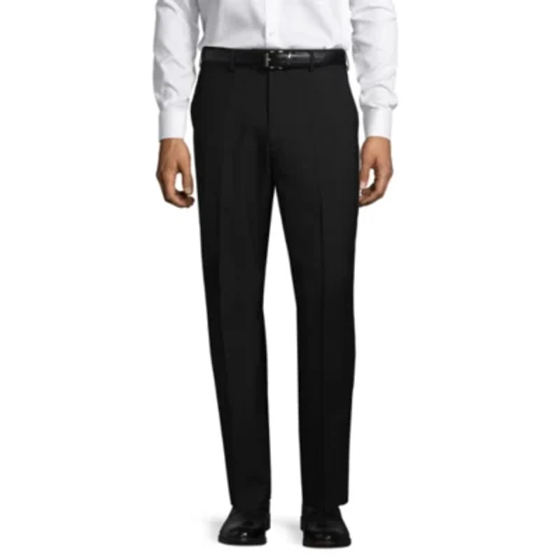 Stafford Mens Sharkskin Classic Fit Flat Front Pant