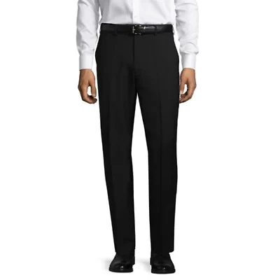 Stafford Mens Sharkskin Classic Fit Flat Front Pant