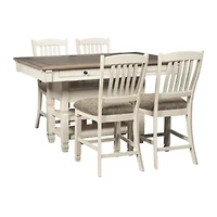 Signature Design by Ashley® Roanoke 5-Piece Counter Height Rectangular Dining