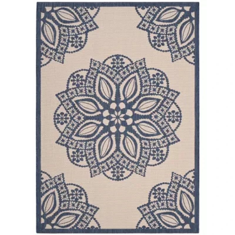 Safavieh Courtyard Collection Kimberly Oriental Indoor/Outdoor Area Rug