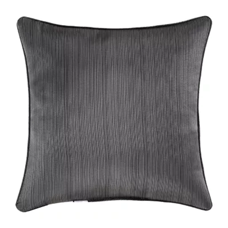 Queen Street Darwin Charcoal Square Throw Pillow