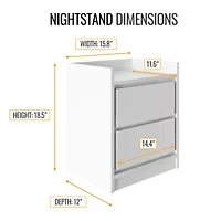 Adagio Bedroom Collection Nightstand