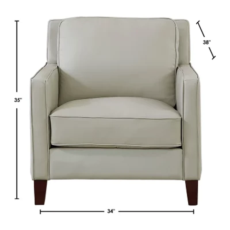 Ashby Track-Arm Leather Chair
