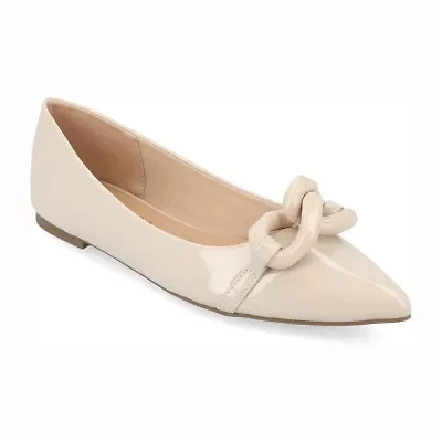 Journee Collection Clareene Womens Pointed Closed Toe Ballet Flats