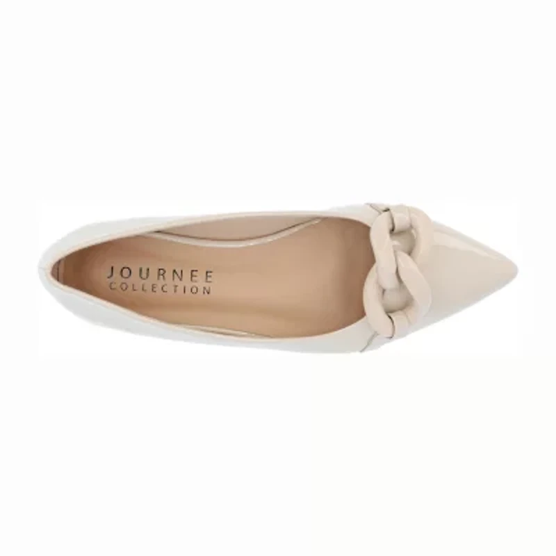 Journee Collection Clareene Womens Pointed Closed Toe Ballet Flats