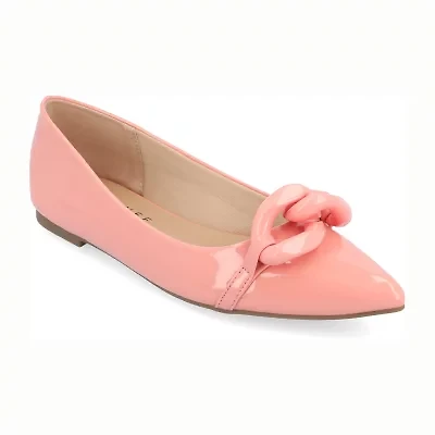 Journee Collection Clareene Womens Pointed Closed Toe Ballet Flats