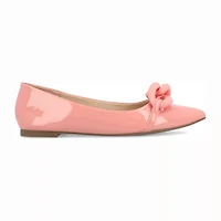 Journee Collection Clareene Womens Pointed Closed Toe Ballet Flats