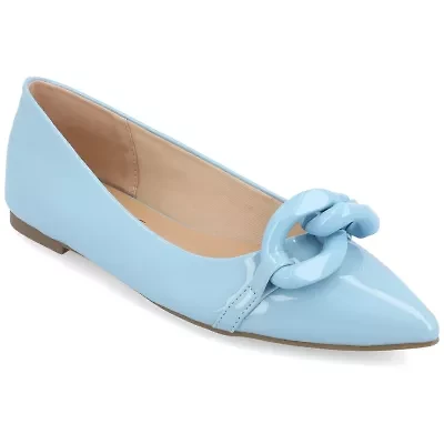 Journee Collection Clareene Womens Pointed Closed Toe Ballet Flats